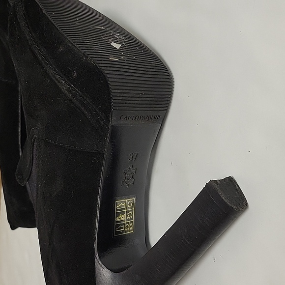Carlo Pazolini black heeled suede bootie Euro sz 37 (US 7). - Picture 5 of 7